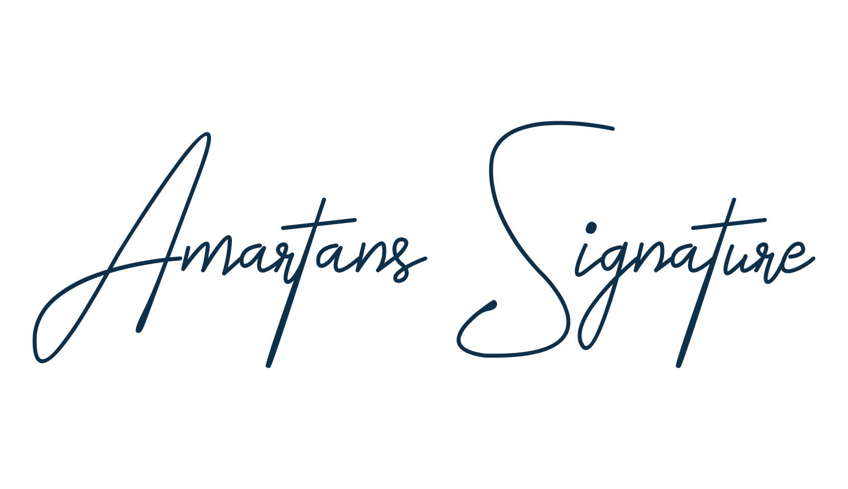 Amartans Signature, script handwritten fancy decorative calligraphy font preview