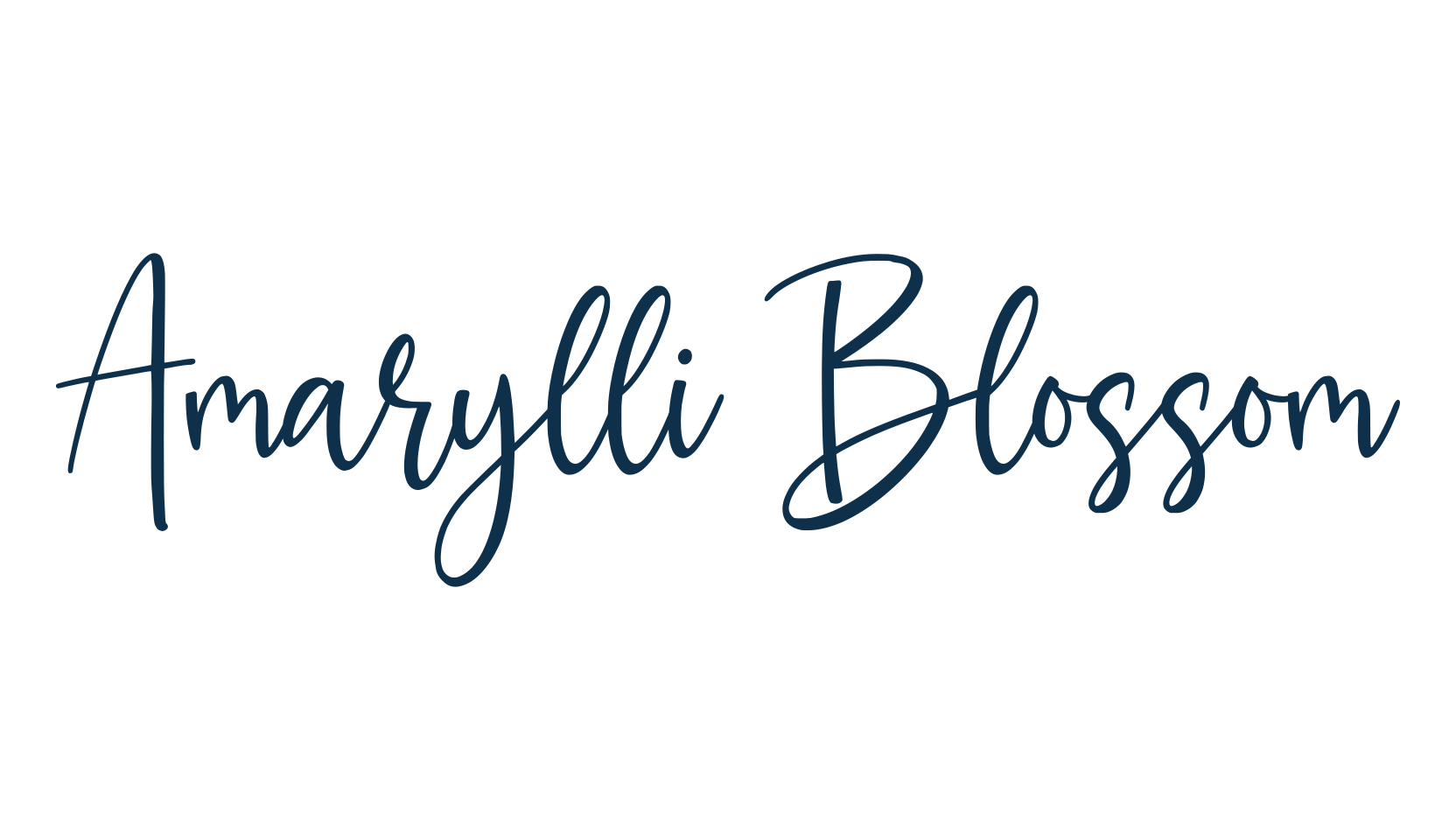 Amarylli Blossom, calligraphy font preview