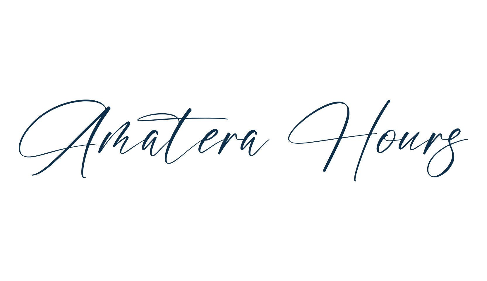 Amatera Hours, script handwritten fancy decorative calligraphy font preview