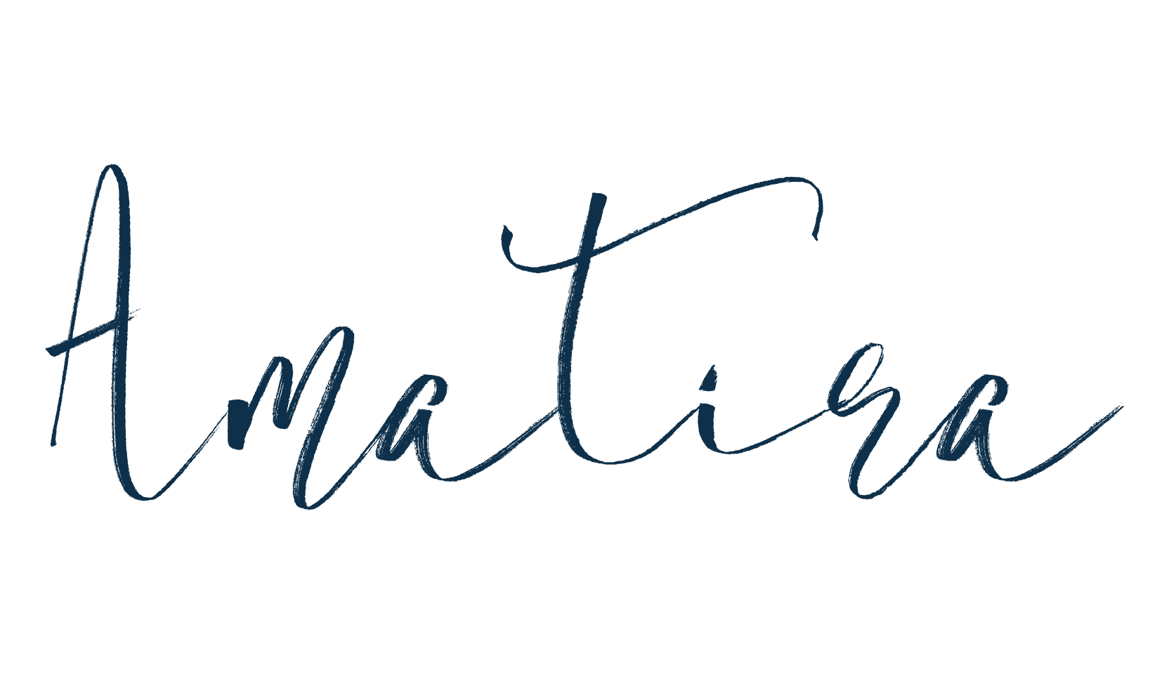 Amatira, script handwritten fancy decorative calligraphy font preview