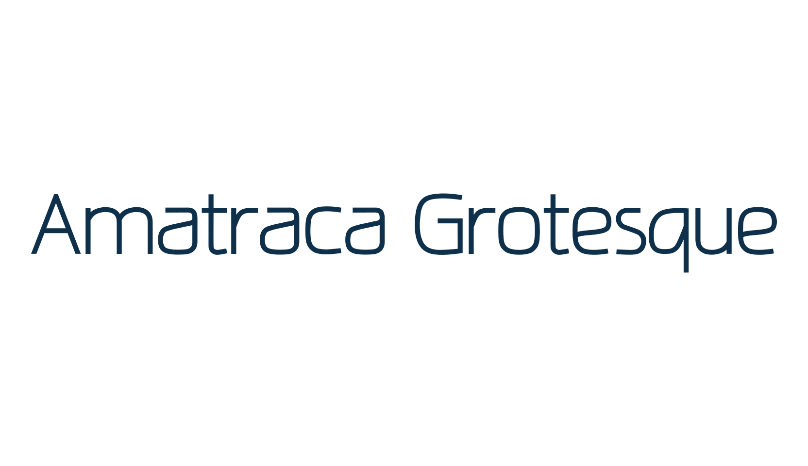Amatraca Grotesque, sans serif font preview