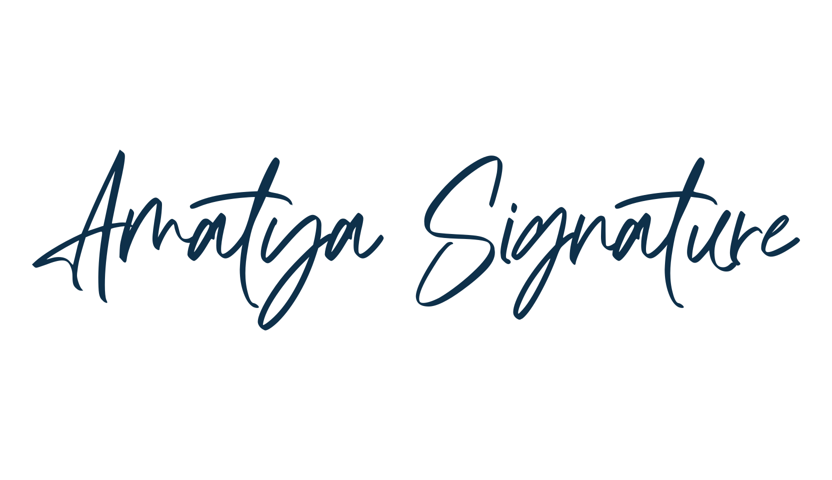 Amatya Signature, script handwritten fancy decorative calligraphy font preview
