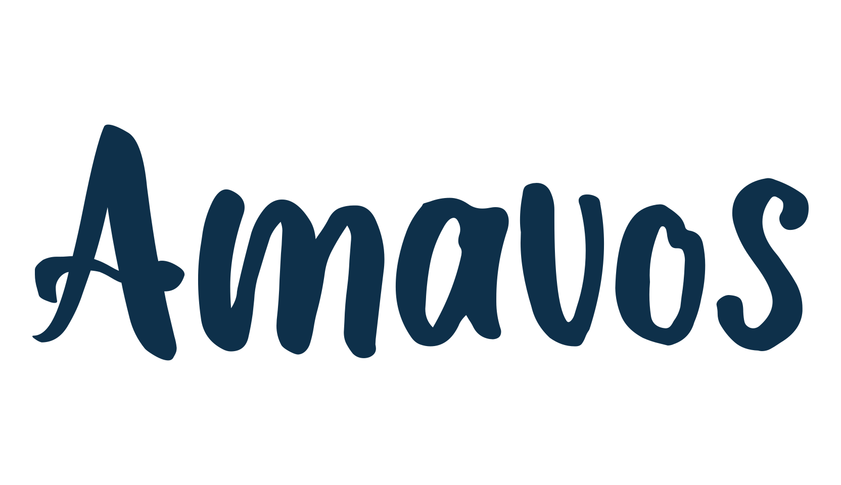 Amavos, handwriting font preview