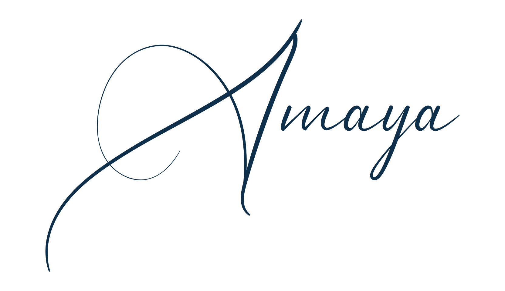 Amaya, script calligraphy fancy decorative font preview