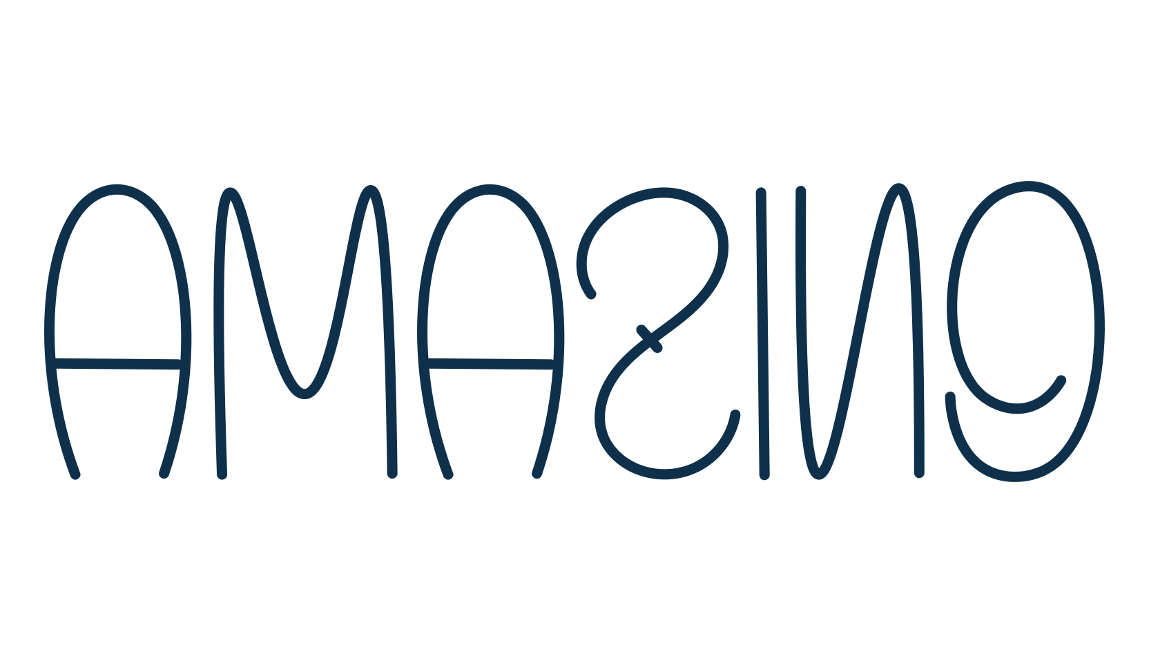 Amazing (amazing-2), script handwritten fancy decorative calligraphy font preview