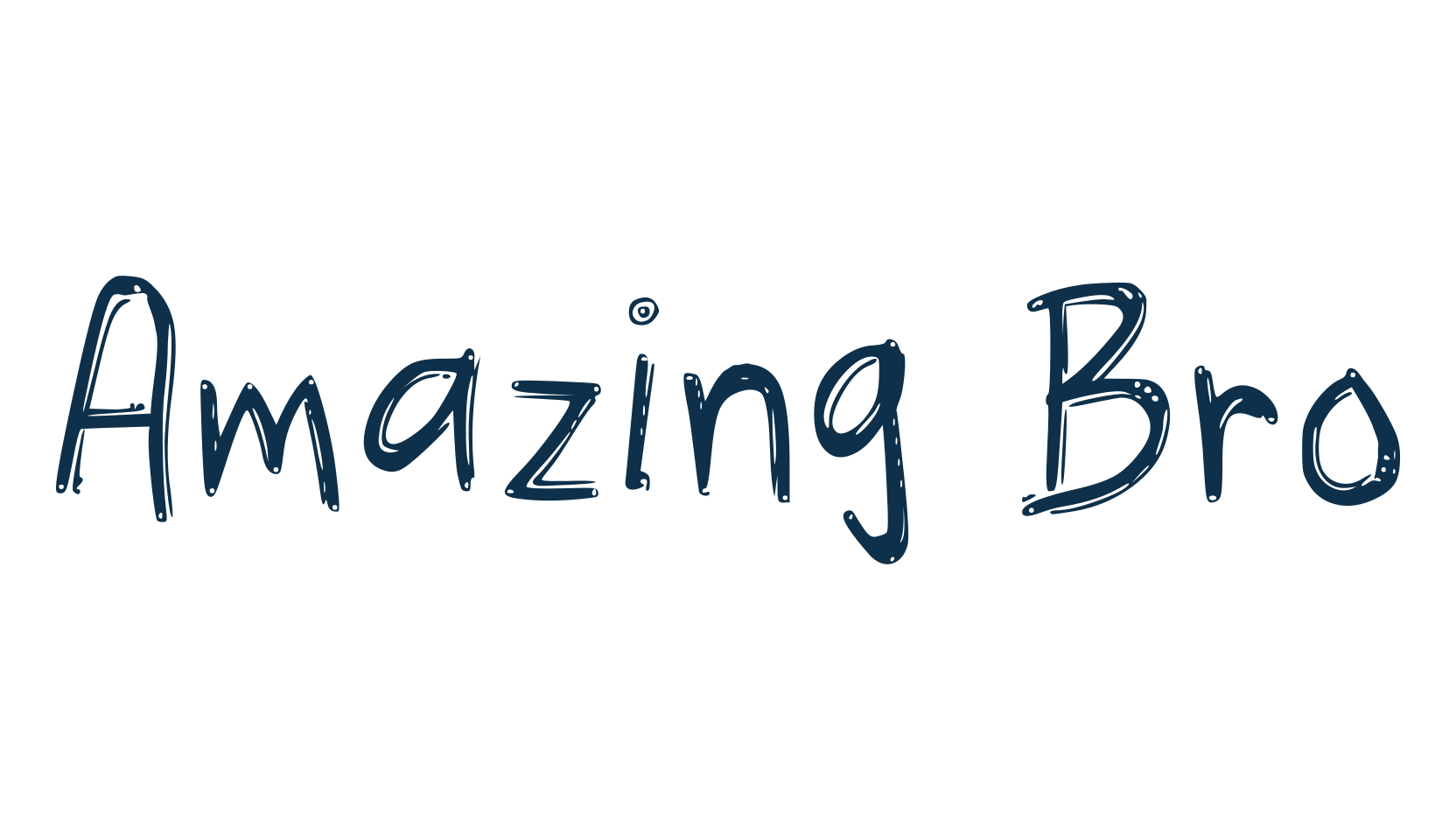 Amazing Bro, script handwritten fancy decorative calligraphy font preview