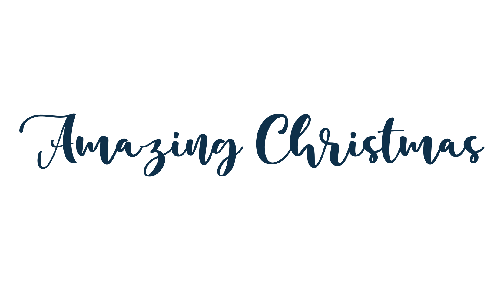 Amazing Christmas, calligraphy font preview