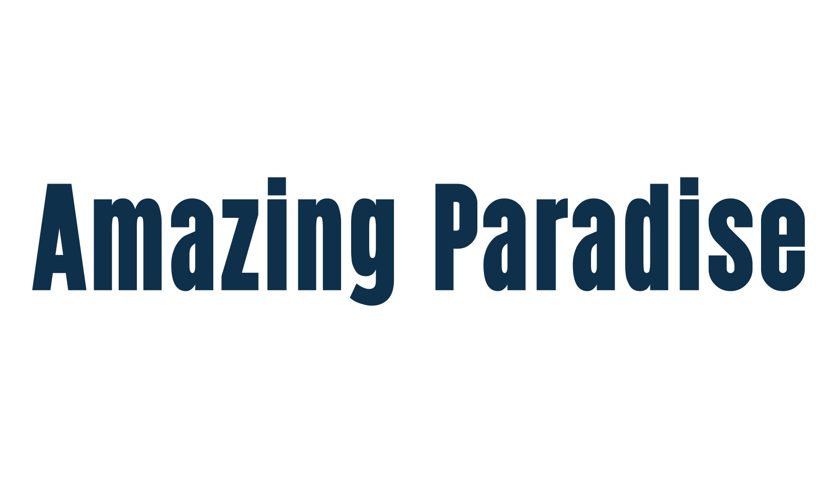 Amazing Paradise, sans serif font preview