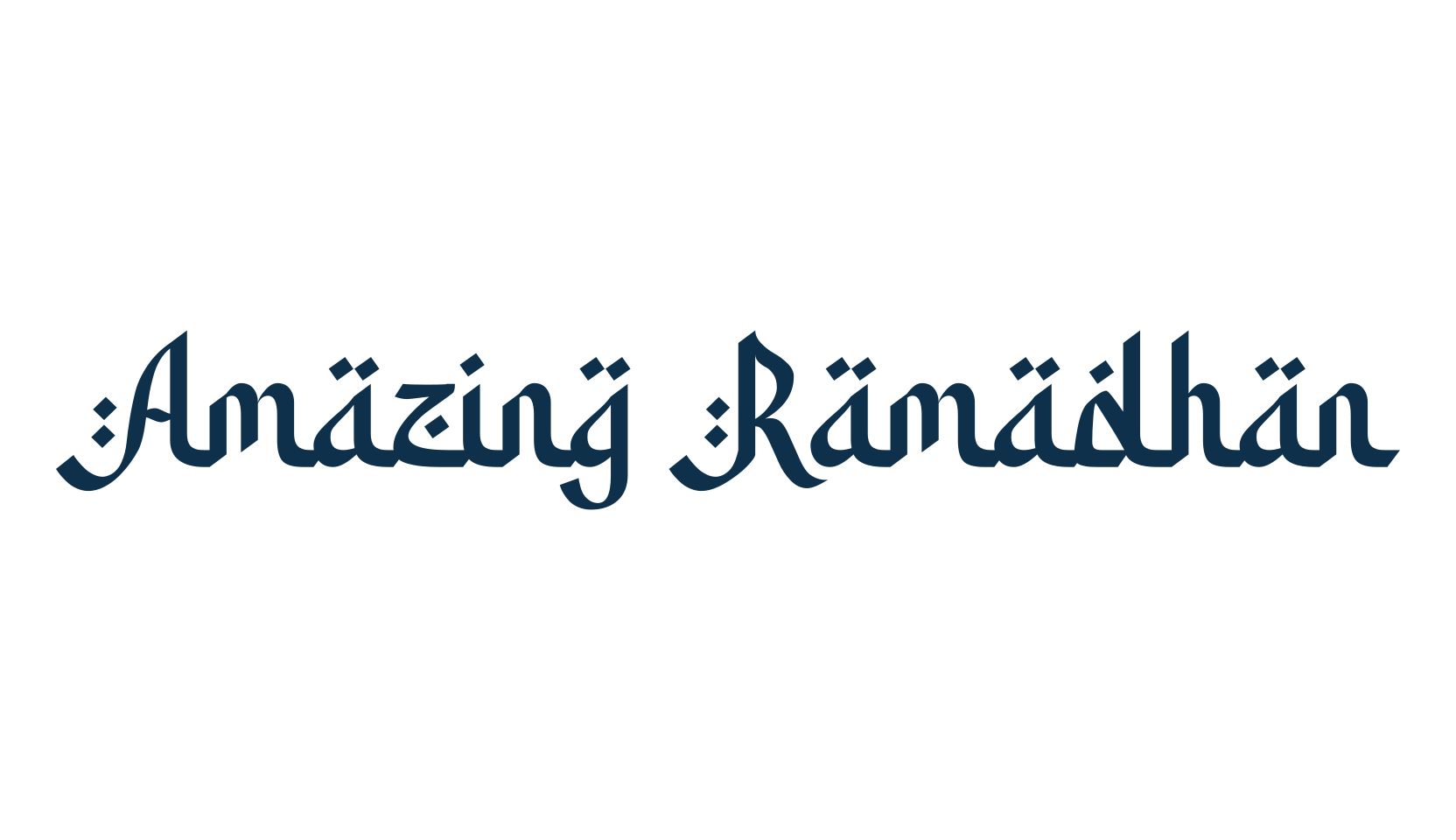 Amazing Ramadhan, arabic font preview