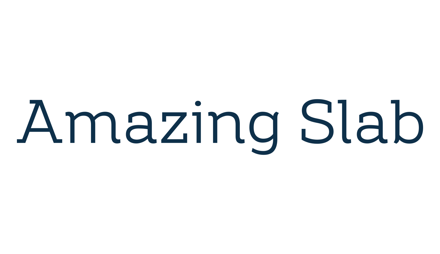 Amazing Slab, serif font preview