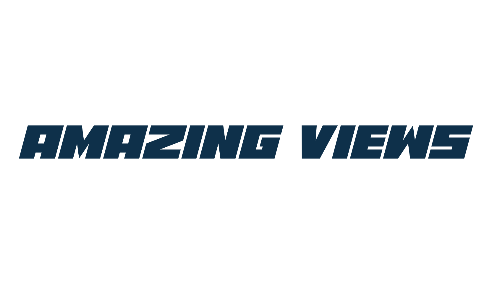 Amazing Views, techno square sci-fi font preview