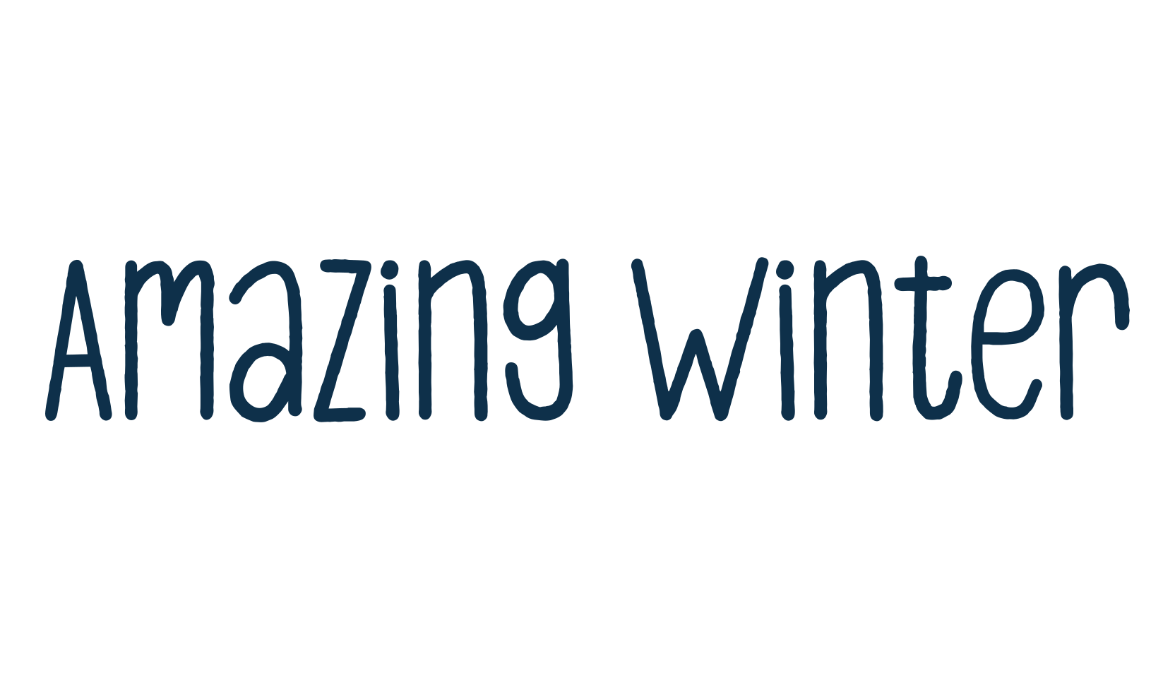 Amazing Winter, fancy various decorative script calligraphy font preview