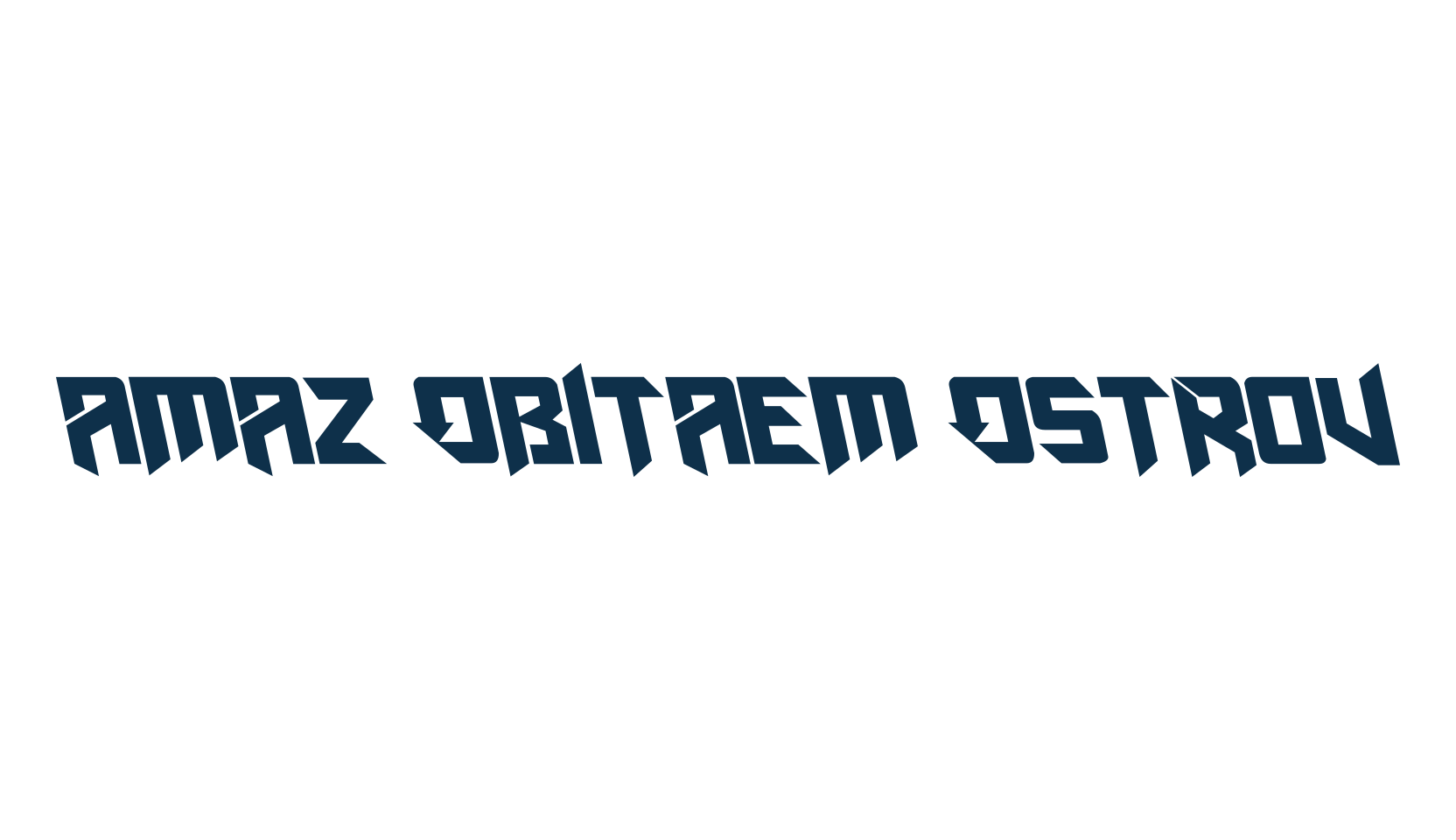 Amaz Obitaem Ostrov, modern font preview