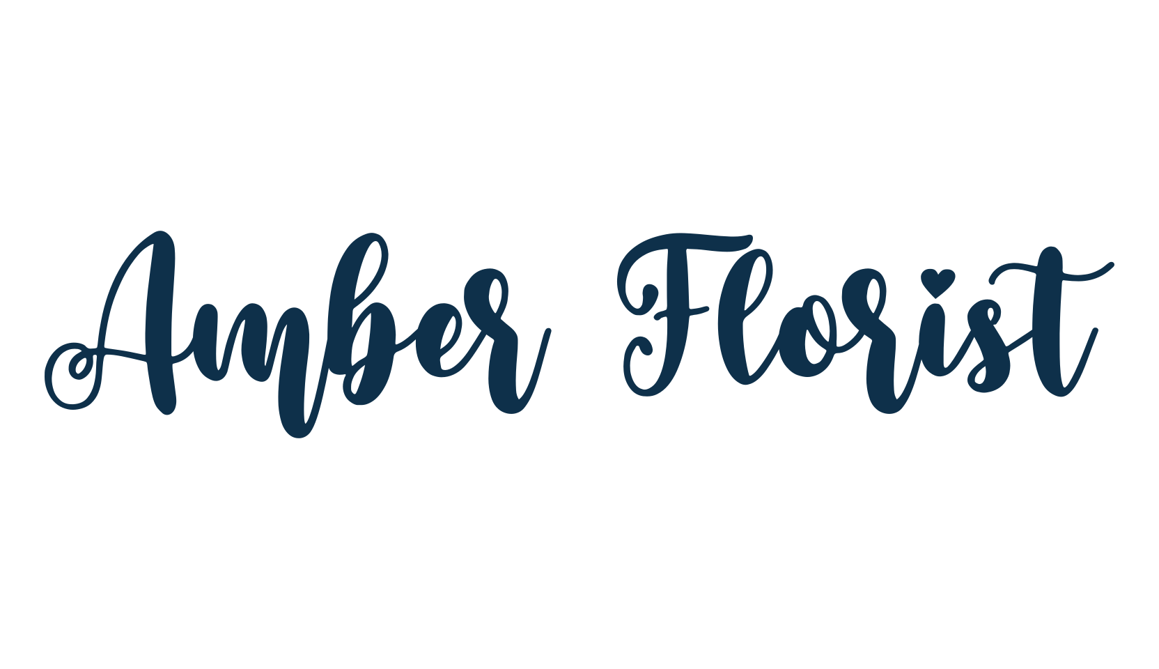 Amber Florist, script calligraphy fancy decorative font preview
