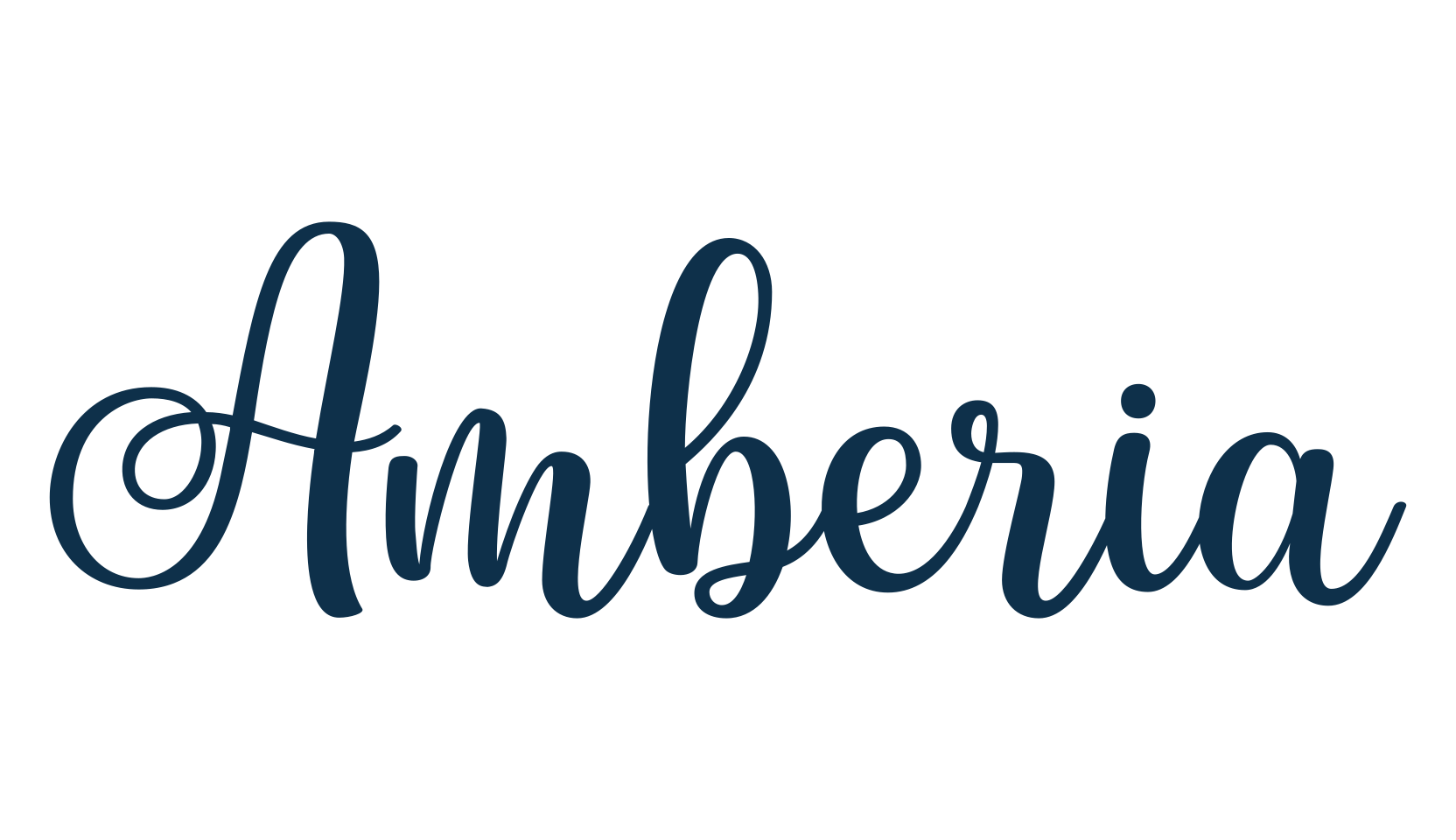 Amberia, fancy various decorative script calligraphy font preview