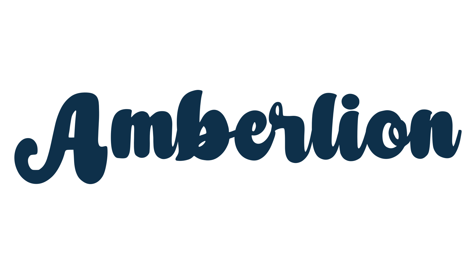 Amberlion, fancy groovy decorative font preview