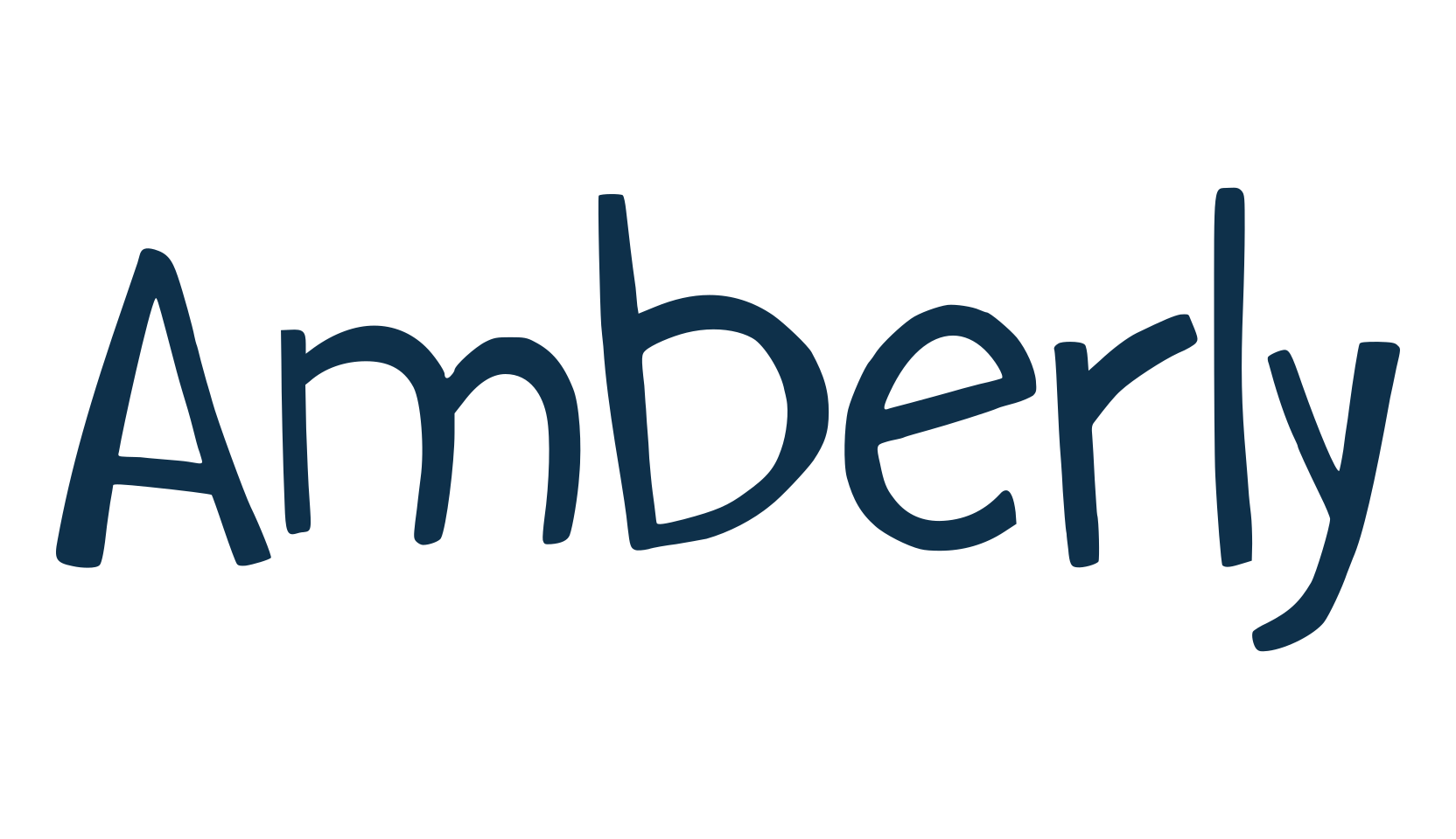 Amberly, fancy cartoon decorative font preview