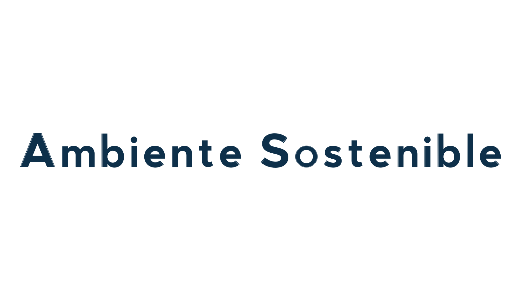 Ambiente Sostenible, basic sans serif font preview