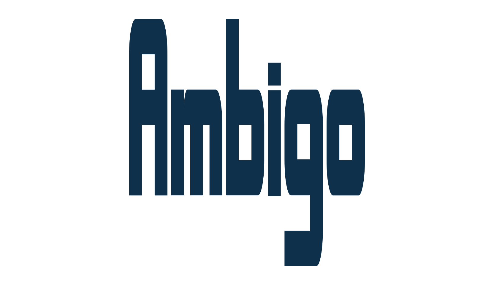 Ambigo, basic sans serif font preview