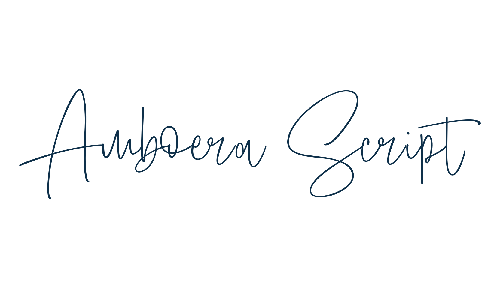 Amboera Script, script handwritten fancy decorative calligraphy font preview