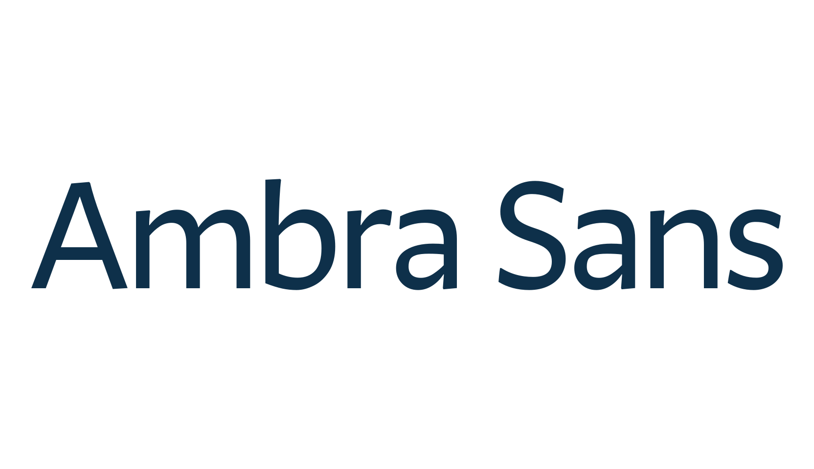 Ambra Sans, basic sans serif font preview