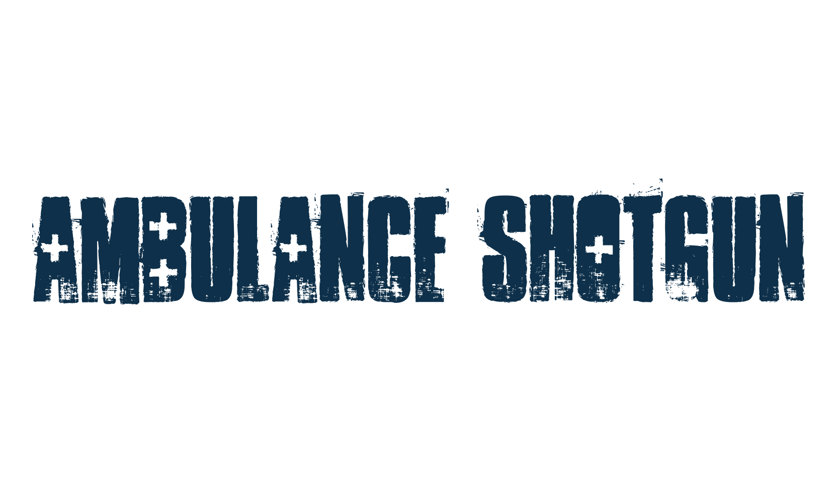 Ambulance Shotgun, fancy eroded decorative font preview
