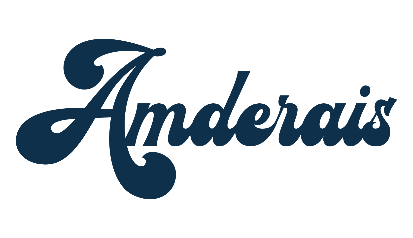 Amderais, fancy old school decorative script calligraphy font preview