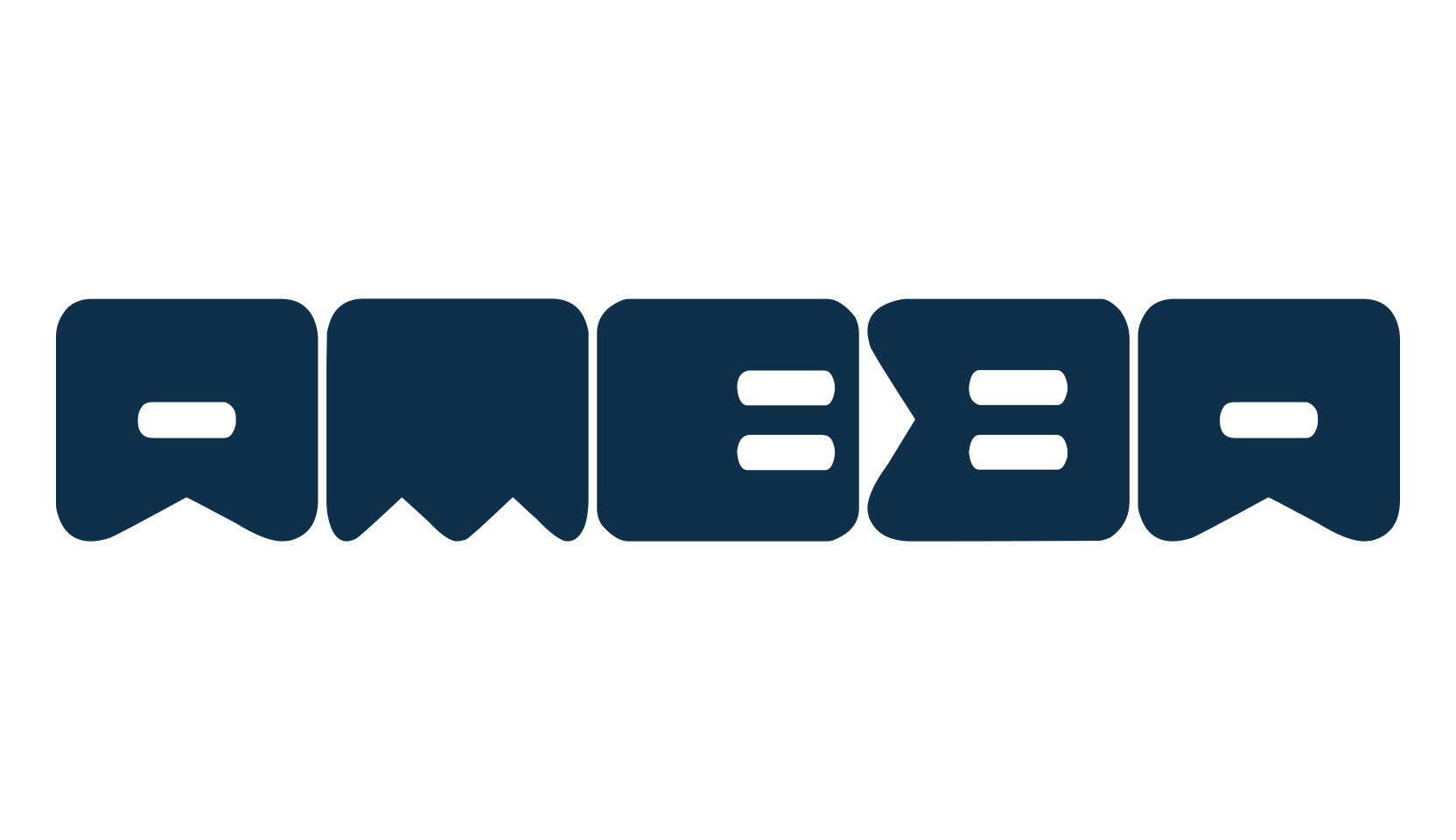 Ameba, techno sci-fi font preview