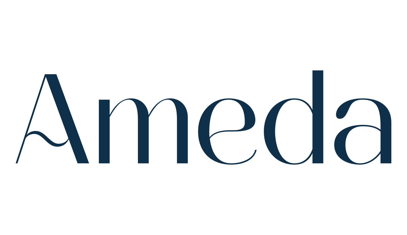 Ameda, basic sans serif font preview