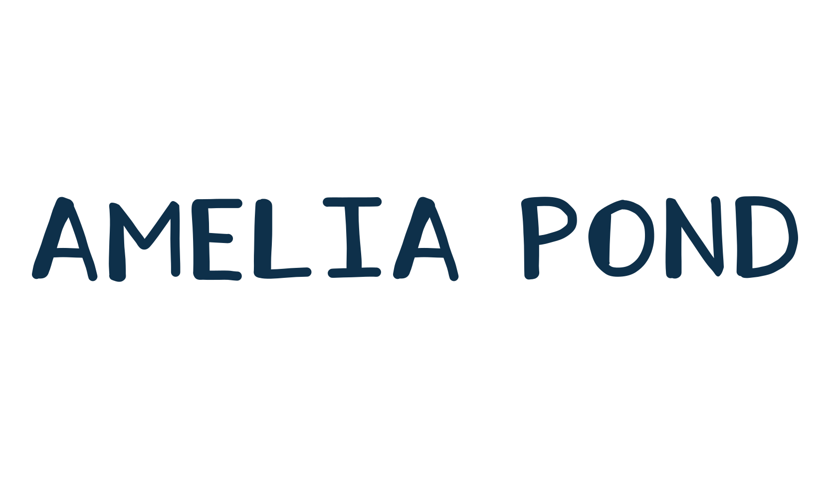 Amelia Pond, fancy various decorative script calligraphy font preview