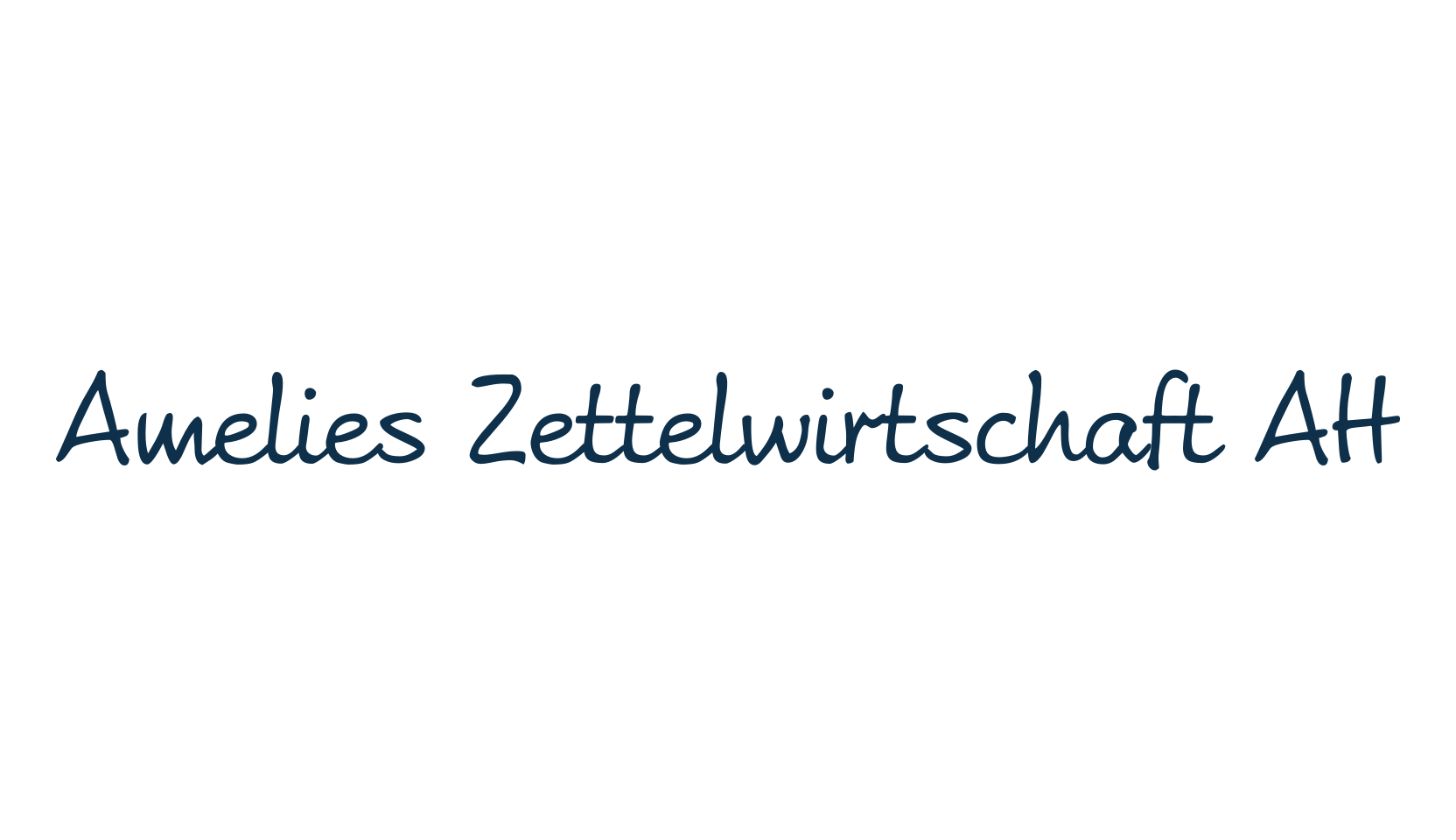 Amelies Zettelwirtschaft AH, script handwritten fancy decorative calligraphy font preview
