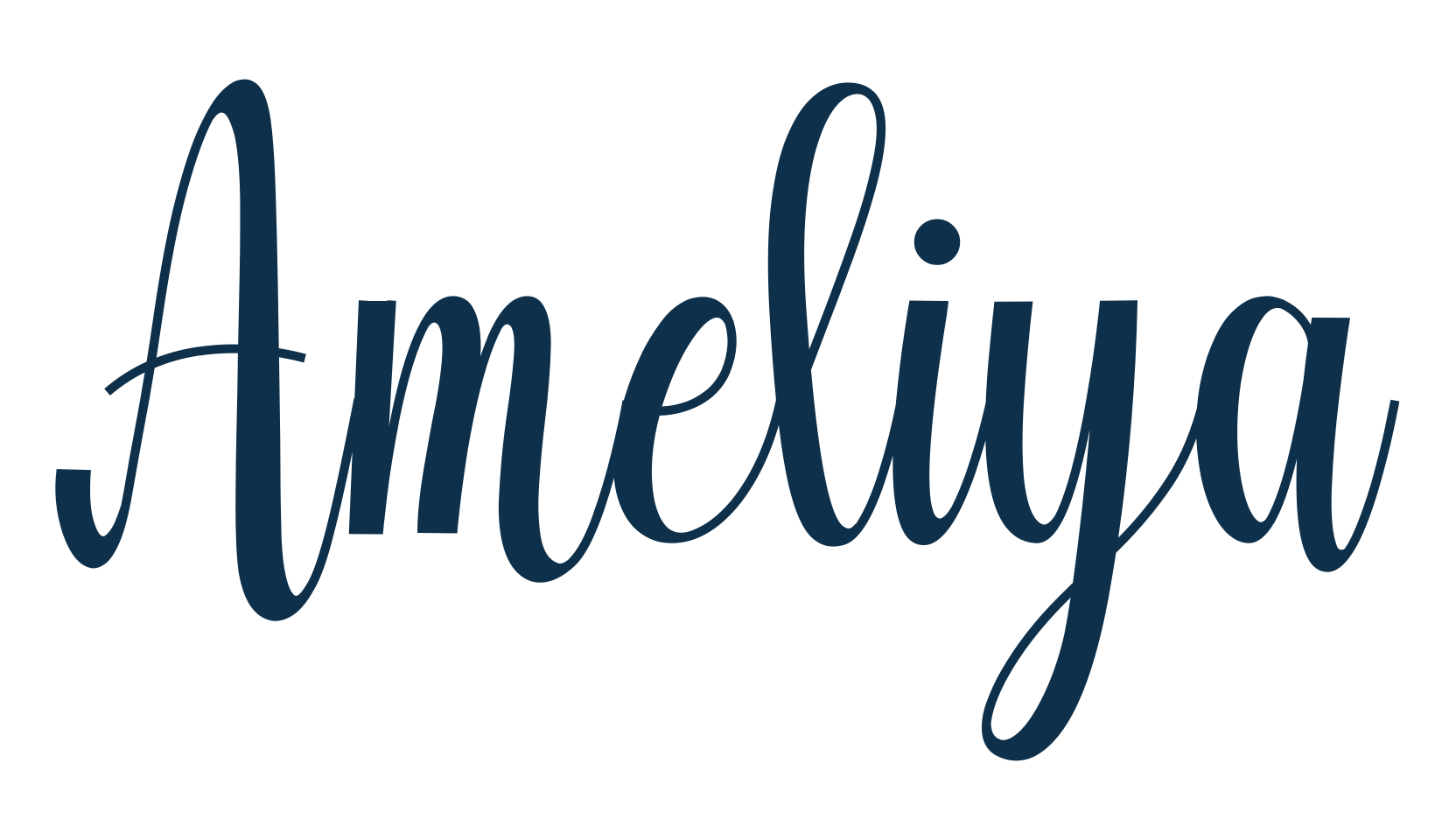 Ameliya, fancy decorative font preview