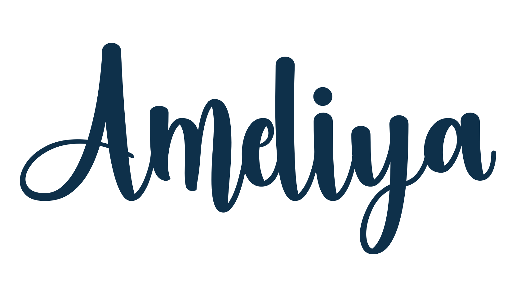Ameliya (ameliya), fancy decorative font preview