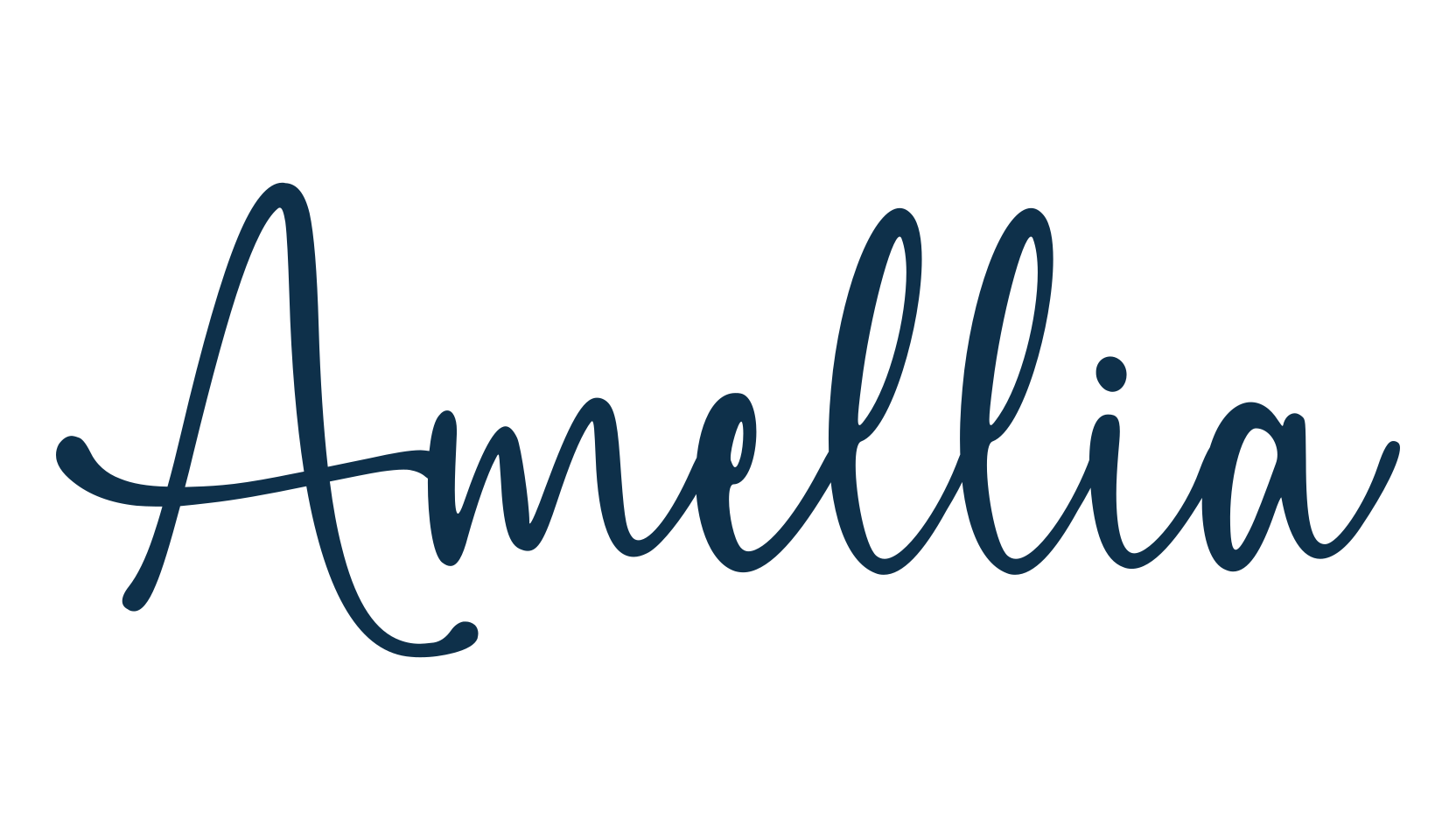 Amellia (amellia-4), script handwritten fancy decorative calligraphy font preview