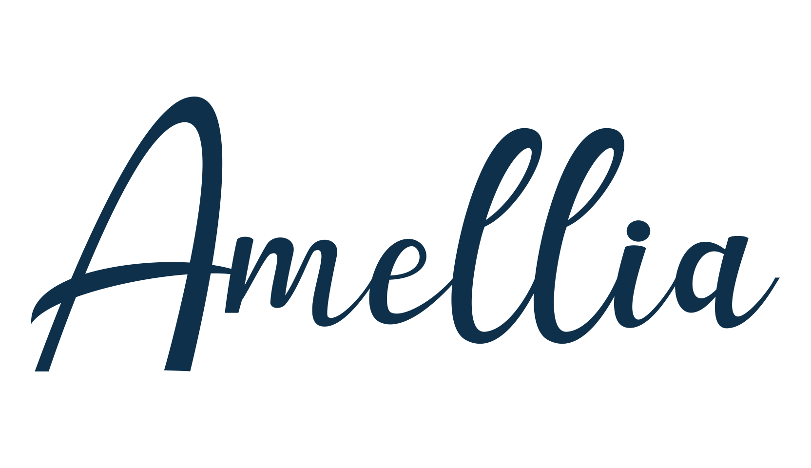 Amellia (amellia), fancy decorative font preview