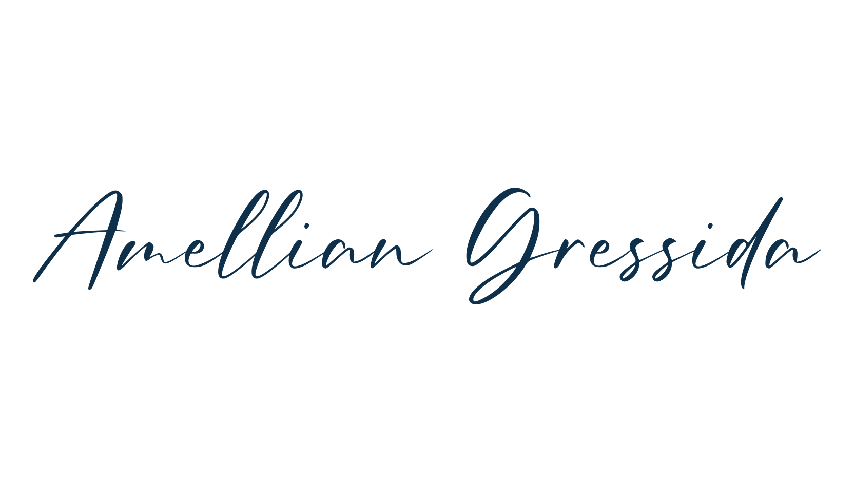 Amellian Gressida, script handwritten fancy decorative calligraphy font preview