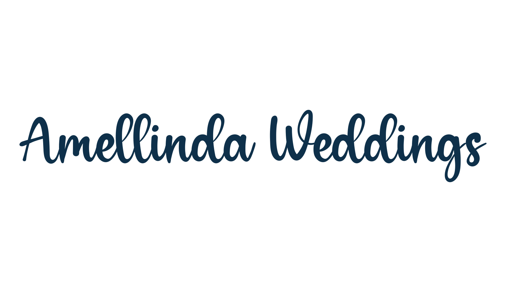 Amellinda Weddings, various font preview