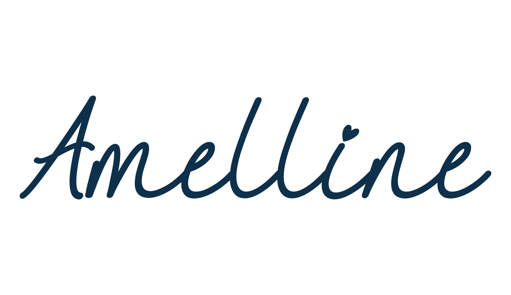 Amelline, script handwritten fancy decorative calligraphy font preview
