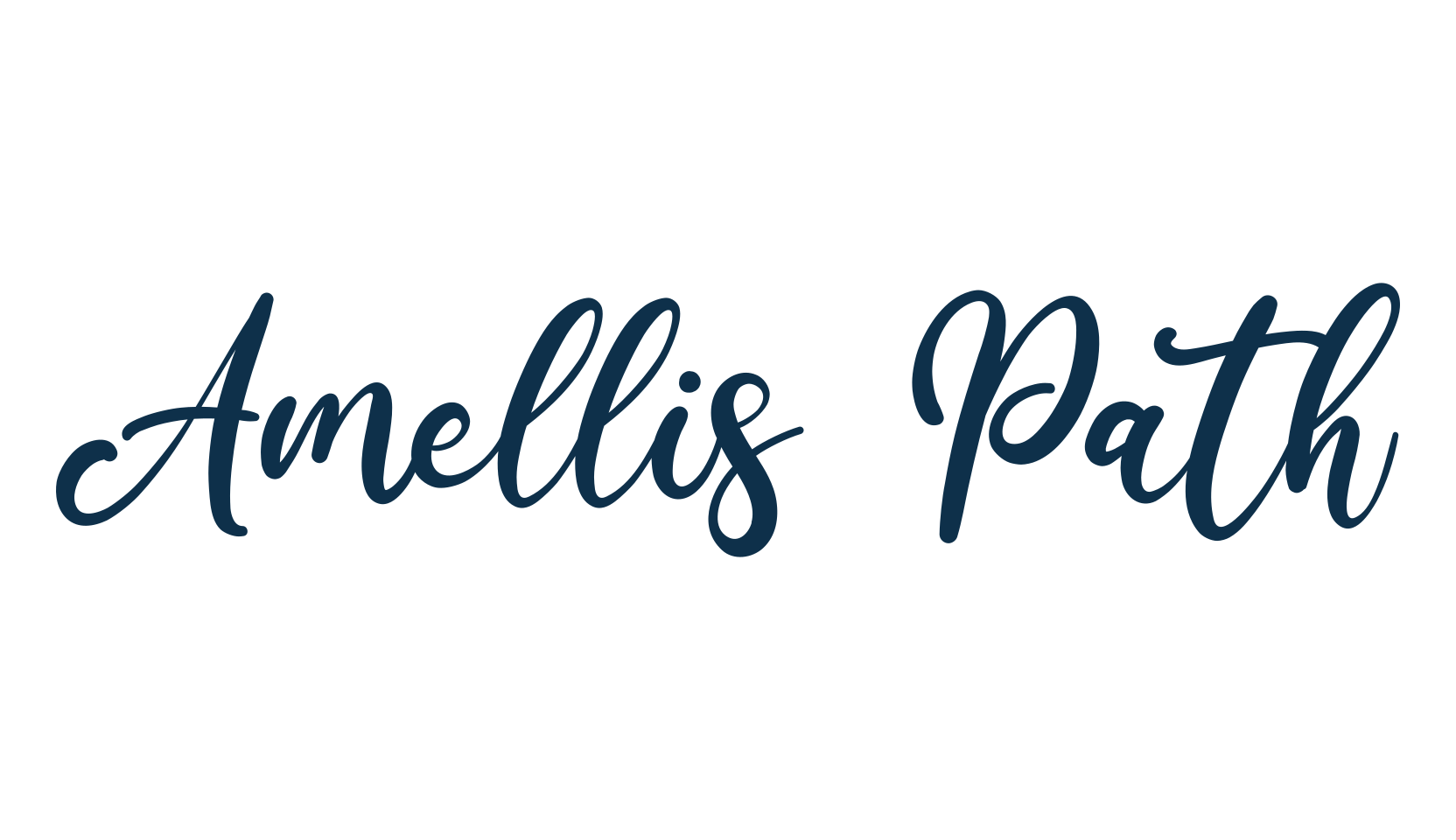Amellis Path, script calligraphy fancy decorative font preview