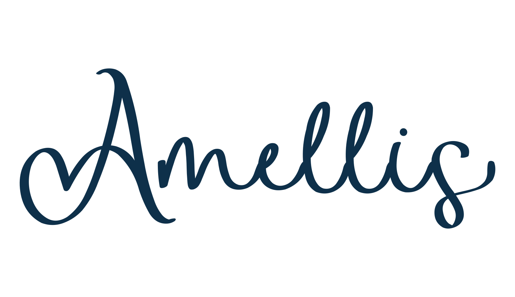 Amellis, fancy decorative font preview