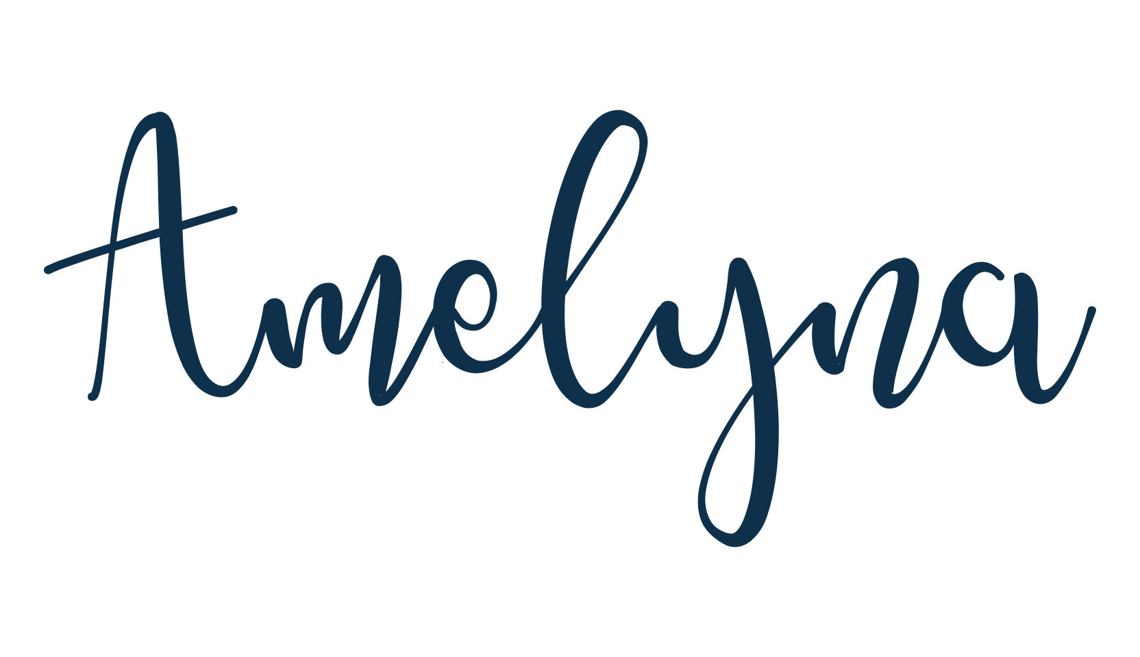 Amelyna, script calligraphy fancy decorative font preview