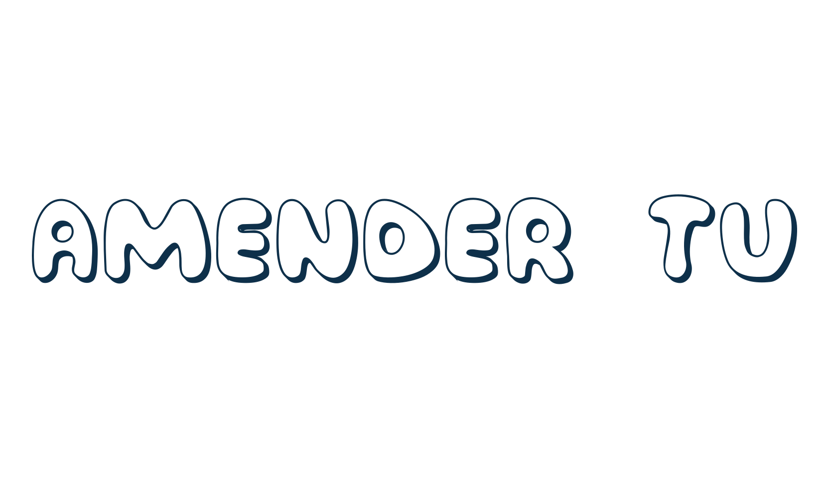 Amender Tu, cartoon font preview