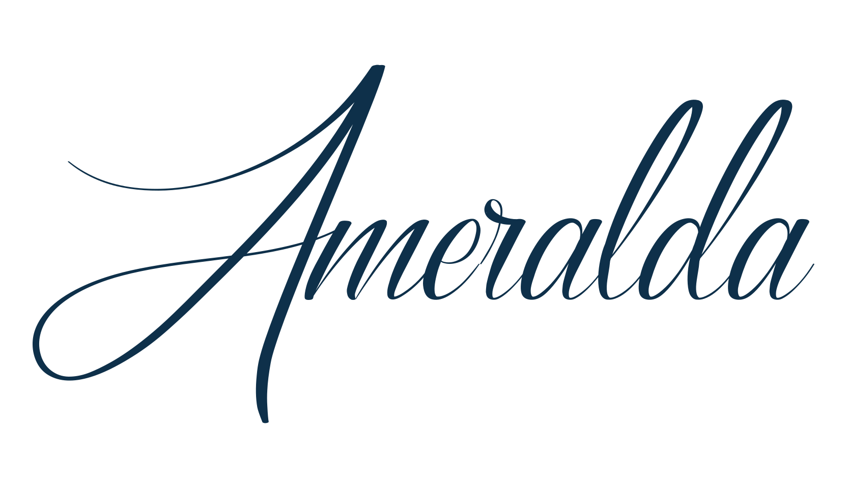 Ameralda, calligraphy font preview