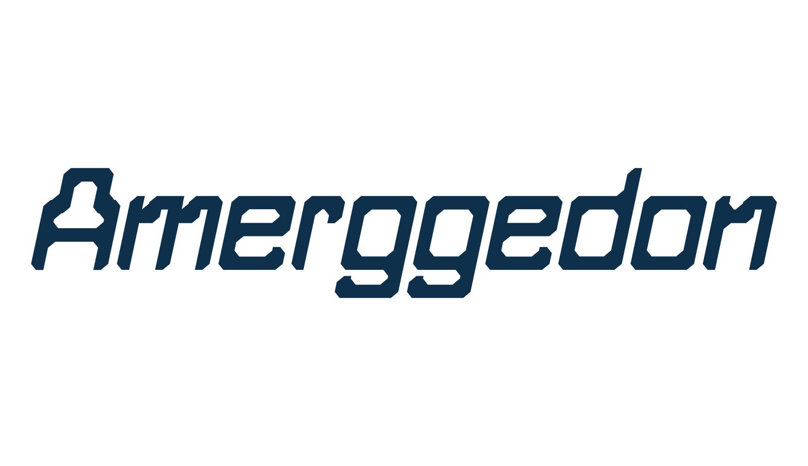 Amerggedon, techno sci-fi font preview