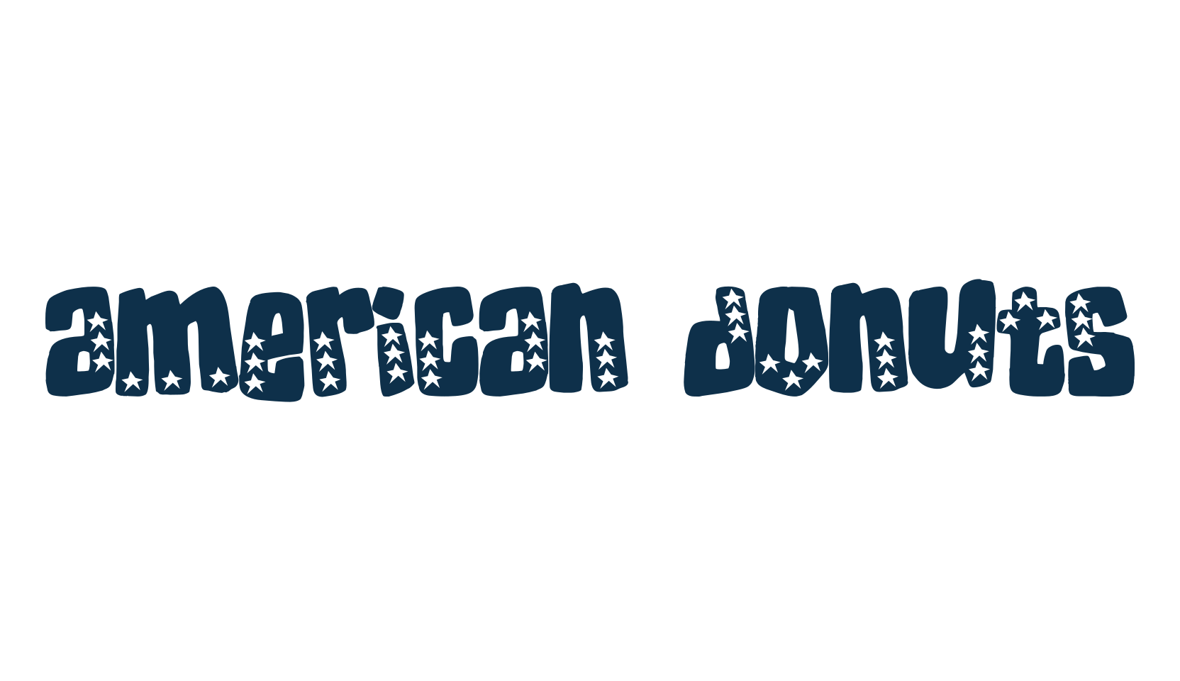 American Donuts, decorative font preview