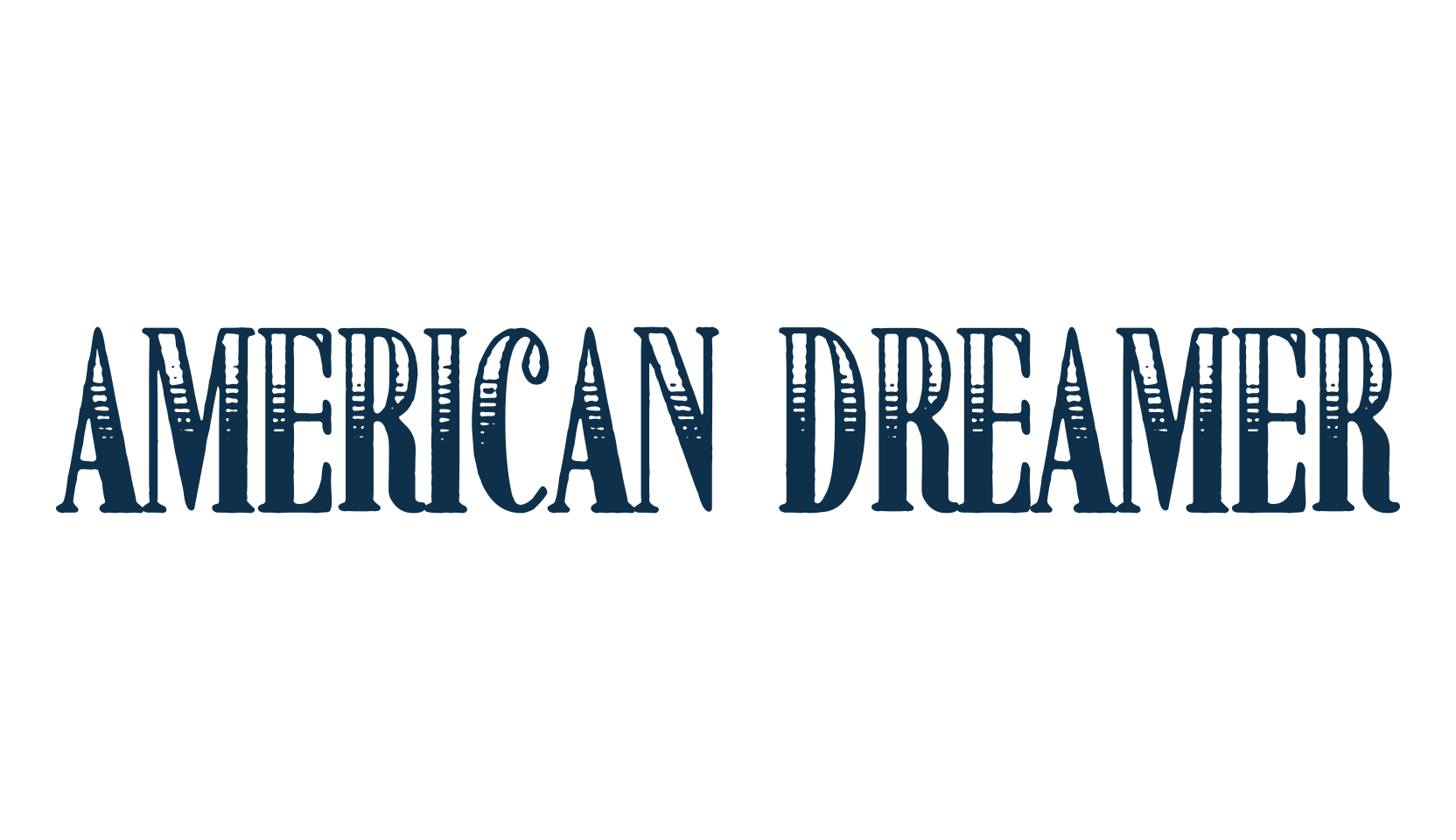 American Dreamer, fancy retro decorative font preview