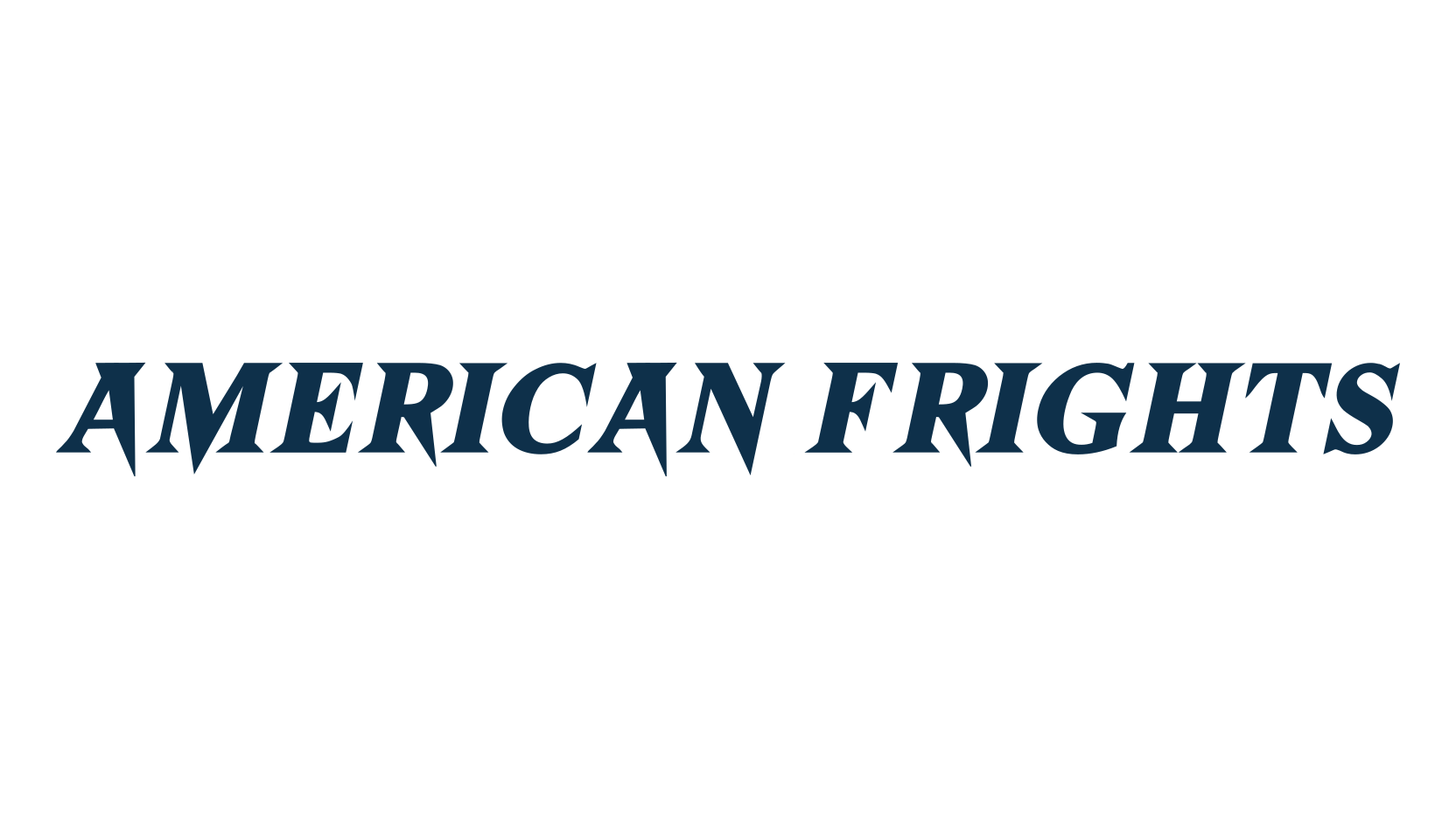 American Frights, basic serif font preview