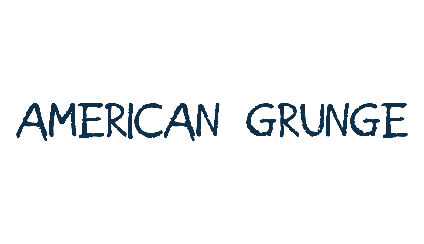 American Grunge, script trash fancy decorative calligraphy font preview