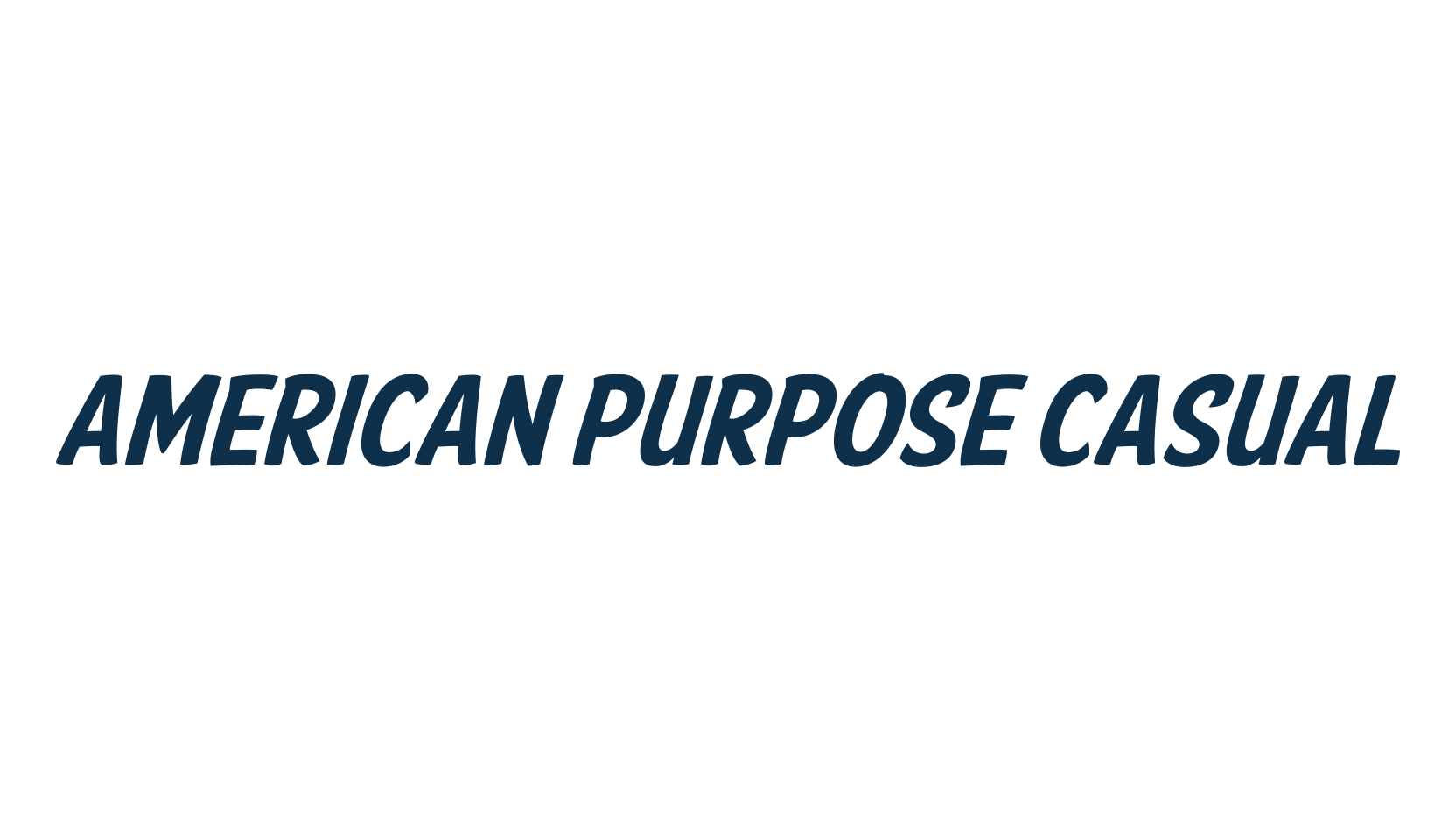 American Purpose Casual, fancy various decorative font preview