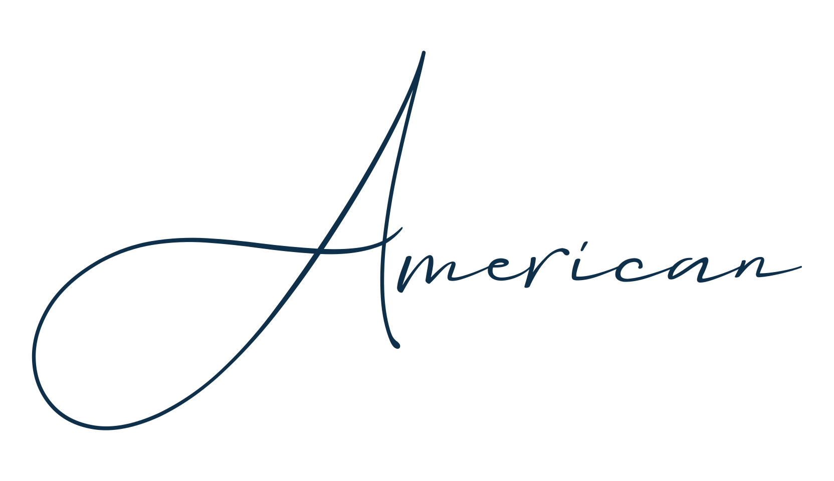 American, script handwritten fancy decorative calligraphy font preview